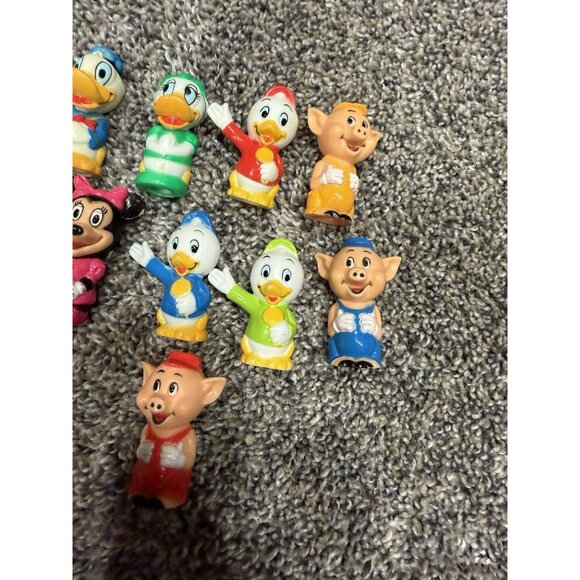 Lot Of 10 Vintage Disney 1970 Pencil Toppers - Picture 3 of 4